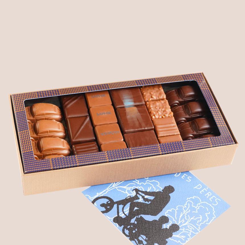 Boite de chocolats fête des pères